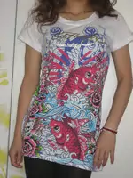 t shirt ed hardy 2012 style mujer white fish,imprimer sur t shirt